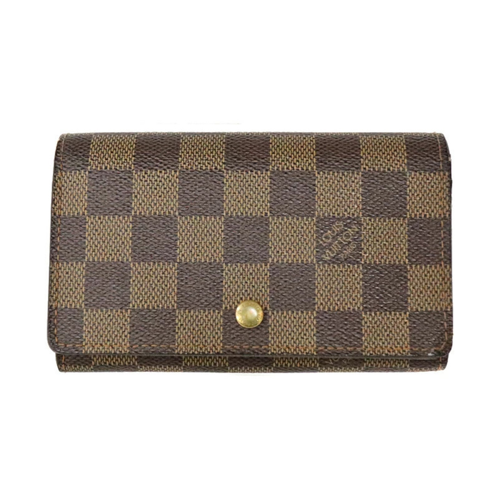 Louis Vuitton Coin Purse Bietrezor Zipper Wallet Damier Canvas Brown